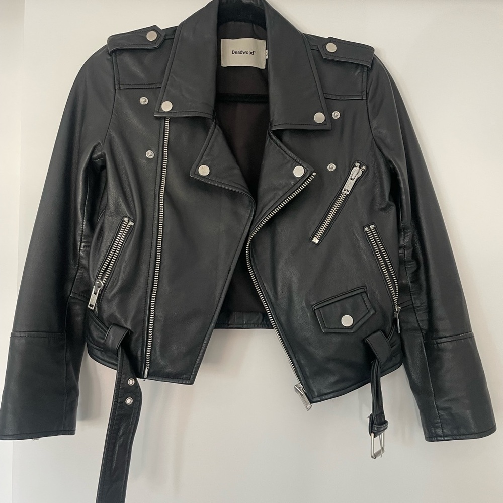 Women's Black Biker Jacket